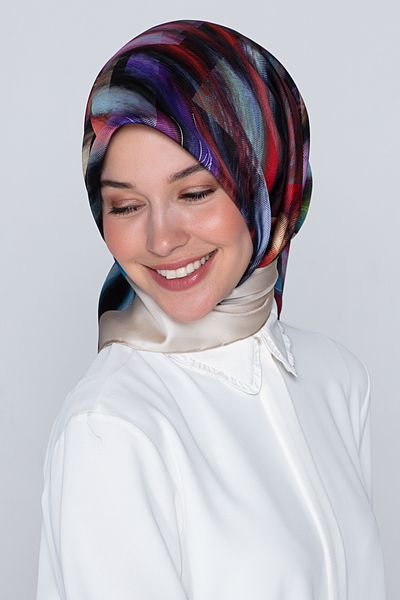Armine EșARFĂ DE MĂTASE ARMINE 8339D (TWİLL) (NOSTALGIA)-39
