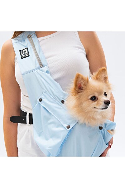 Pawstar Bebe Mavi Crossbody Çanta Kedi Köpek Taşıma Çantası