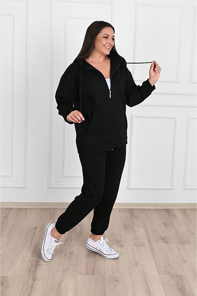 FEEL STYLE Дамски костюм с 3 повдигнати прежди за двойна ежедневна употреба с нормален размер FS