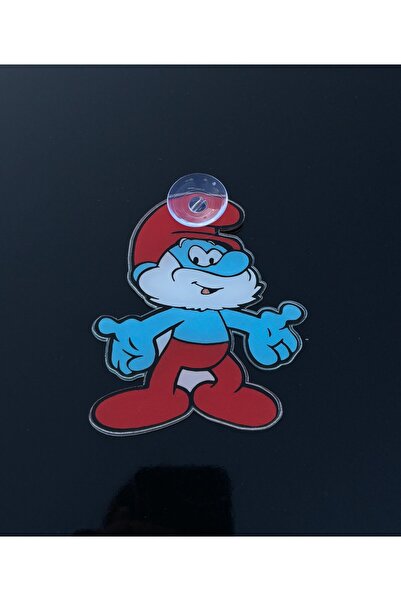 Genel Markalar Çizgi Film Karakter Şirin Baba Vantuzlu Araba Oto Cam Süsü