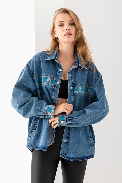 TUBA SÖZEN BUTİK Jachetă de denim cu model vintage