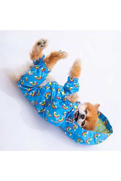 Pawstar Irides Mesh Dog Jumpsuit Raincoat Dog Raincoat Dog Outfit Dog Dress