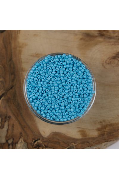 Kanguroom Mărgele de nisip ABC albastre - 3 mm, 500 grame, 8/0 - K43
