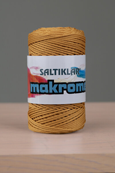 SALTIKLAR Κορυφαίας ποιότητας Νήμα Μακραμέ από Πολυεστέρα - 3mm 100γρ. Μουστα...