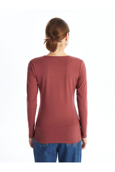 LC Waikiki Pink Crew Neck Women's Bodysuit