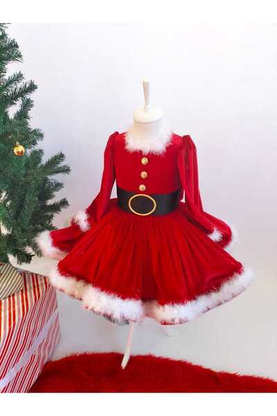 Star Kids Rochie de Anul Nou pentru fete din catifea