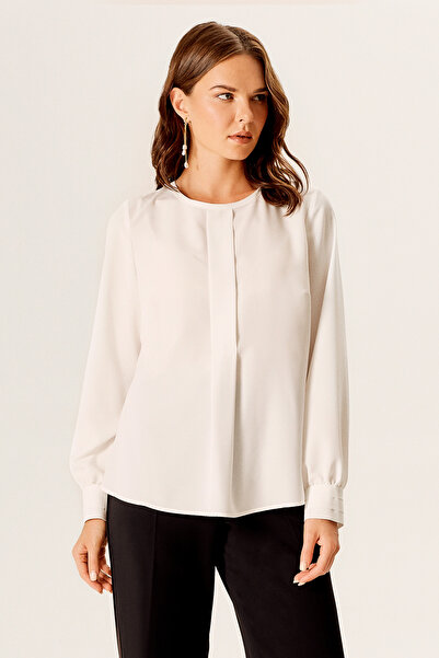 Naramaxx Pile Detaylı Nervürlü Bluz