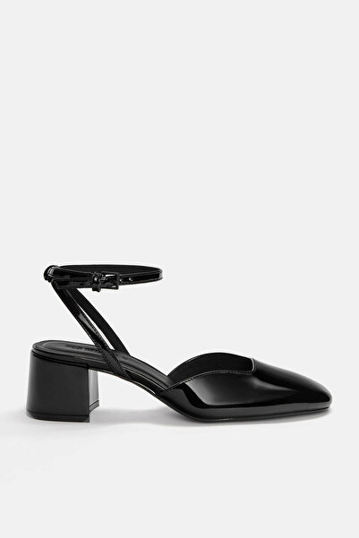 Pull & Bear Suni rugan topuklu ayakkabı