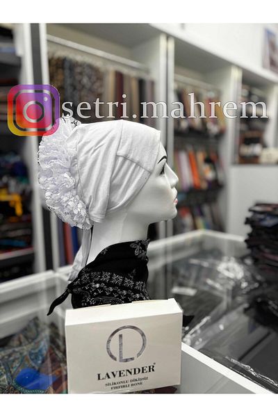 LAVENDER غطاء رأس مكشكش من السيليكون بدون خياطة