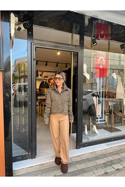 özlem adaşoğlu boutique YUMUŞAK DOKULU DERİ PANTOLON