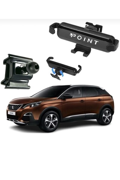 Point Peugeot 3008 Araca Özel Telefon Tutacağı 2016 Sonrası Uyumlu