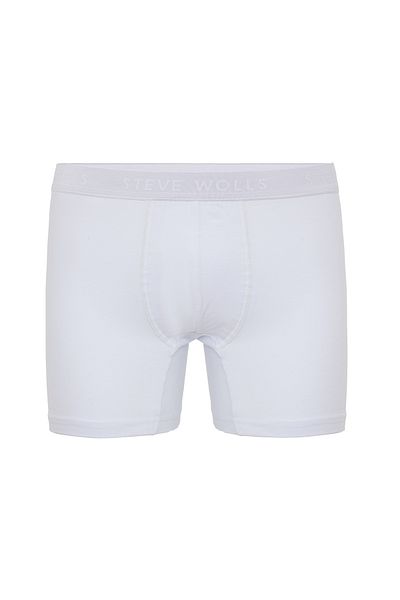 Steve Wolls Men's White 3-Piece Lycra Boxer - 24101