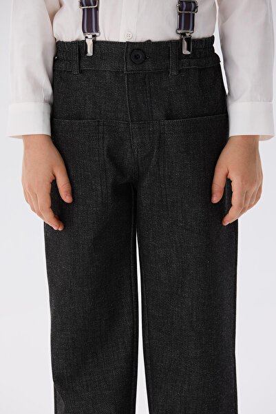 Nebbati Boy's Anthracite Trousers
