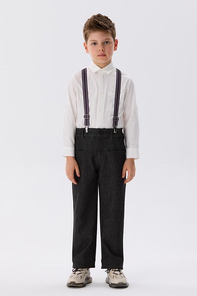 Nebbati Boy's Anthracite Trousers