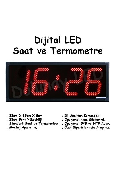 Dijital Saat Termometre 23cm