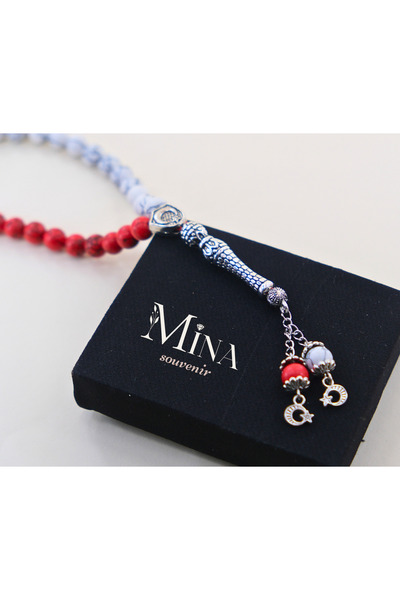 Mina Souvenir علم تركي مصنوع من الألوان والتفاصيل باللون الأحمر والأبيض