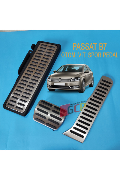 GCP German Car Parts Passat B7 Manuel Vites Pedal Seti - Passat B7 Krom Manuel Pedal