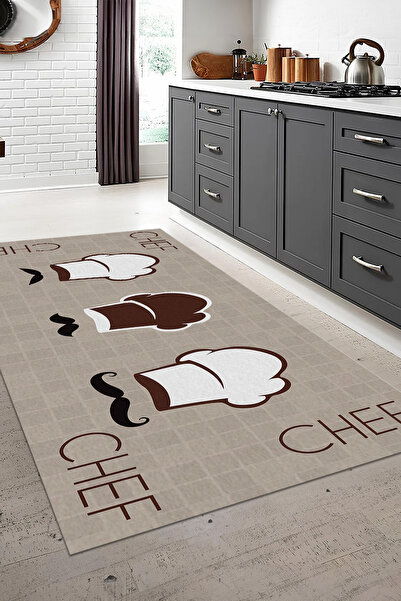 Viyana Home Dijital Baskılı Kaymaz Taban Yıkanabilir Mutfak Eldiven Desenli M...