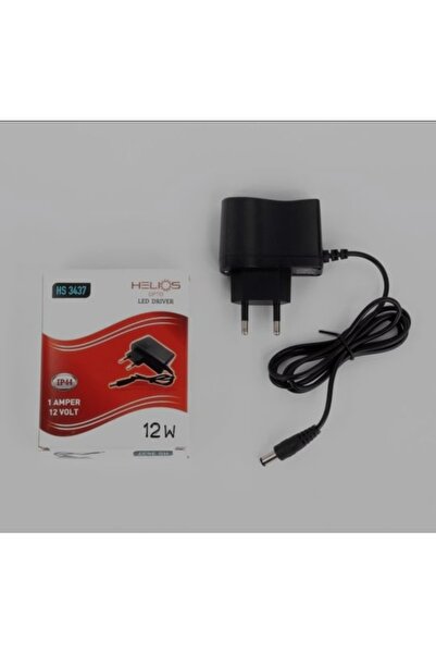 Helios 12volt 1 AMPER Opto Plastik Adaptör 1A-12W HS 3437