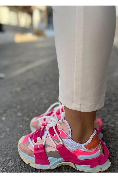 diclepolat Pantofi sport Lopez Powder Fujya cu dantelă pentru femei
