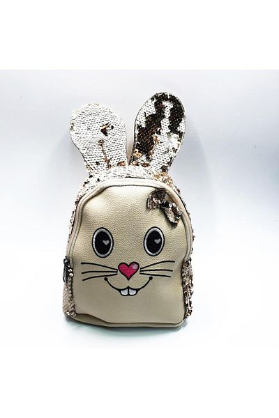 Sanalbolluk Children's Backpack with Rabbit Figure