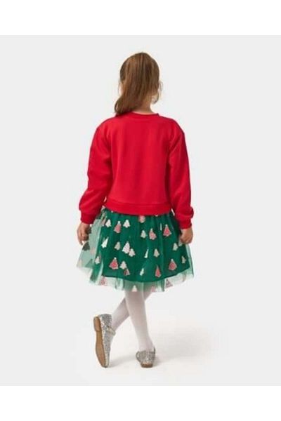 Name Baby Rochie pentru fetiță cu tutu cu imprimeu pentru brad