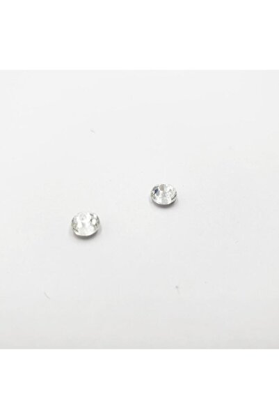 Sanalbolluk Beyaz Taşlı Erkek Çelik Küpe