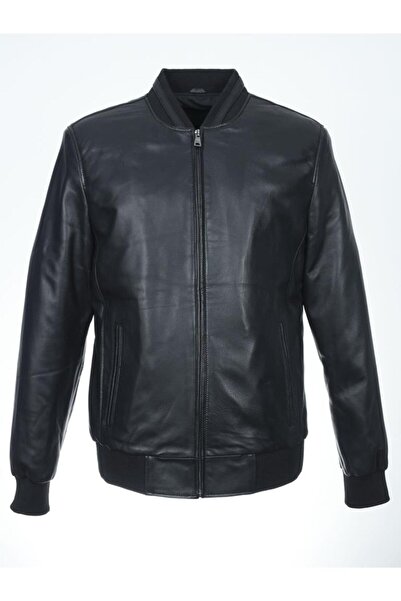Sanalbolluk Klasik Ve Spor Kolej Model Deri Mont Siyah Renk