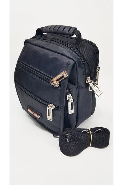 SEVENTEEN Men's Sports Handbag - Black, Medium Size