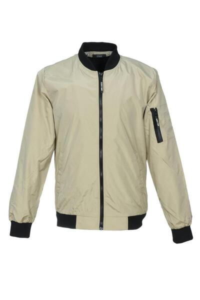 Sanalbolluk Men's Fabric Coat Summer Model Cream Color