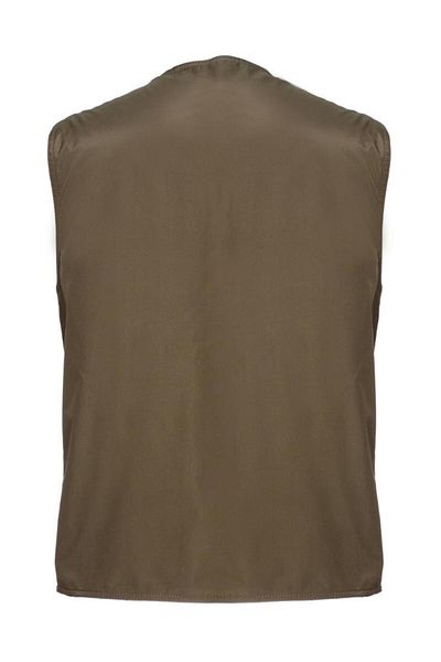 Sanalbolluk Oversized Summer Fabric Hunter Vest Khaki Color