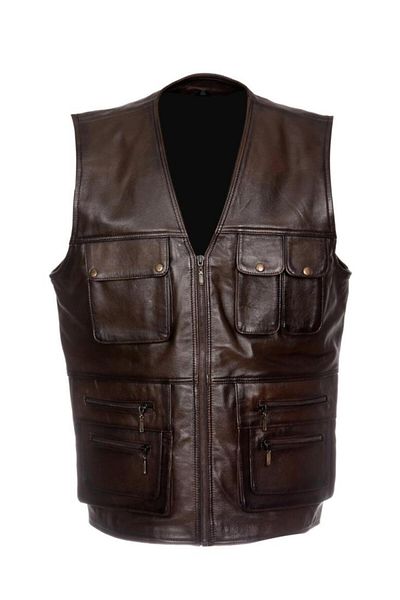 Sanalbolluk Hazelnut Color Hunter Leather Vest
