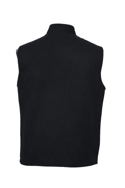 Sanalbolluk Stamp Fabric Zippered Men's Vest Black Color