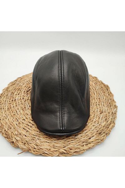 Sanalbolluk Flat Front Duck Model Cap Black Color