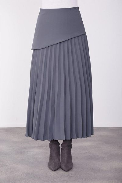 Armine Anthracite Bodice Skirt - 23K1512 Model