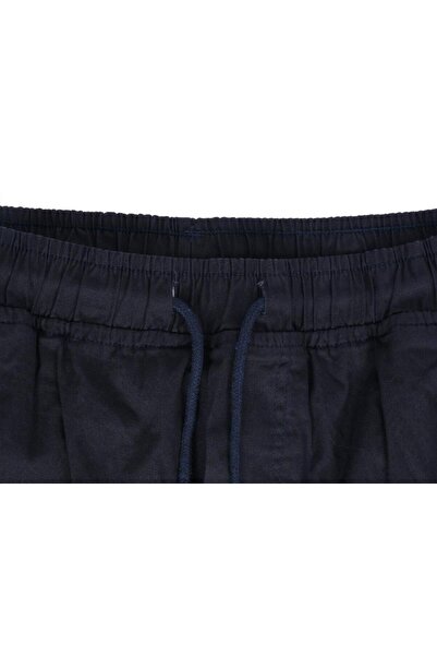 Sanalbolluk Battal Beden Çok Cepli Beli Lastikli Pantolon Lacivert Renk