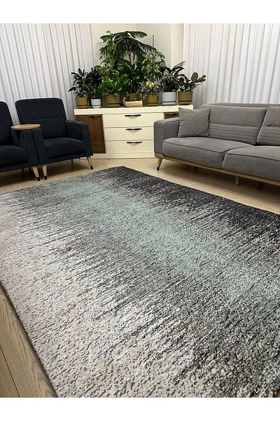 LİMAY Practical Rug Cover Without Sponge - Washable - Decorative - Velvet Fabric - 6m2 (200X300)
