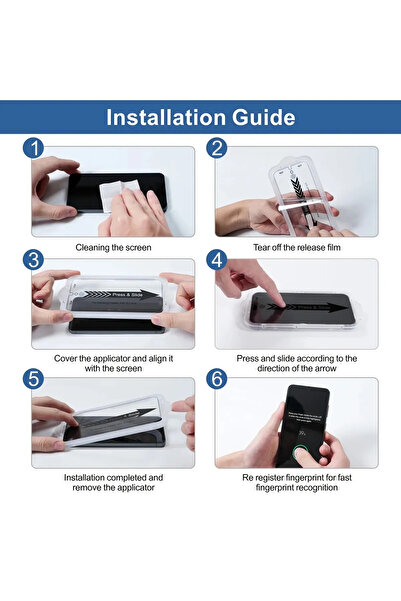 DÖFİER Döfier Samsung S25 Ultra Uyumlu Hayalet Cam Ekran Koruyucu Takma Aparatlı Kolay Kurulum