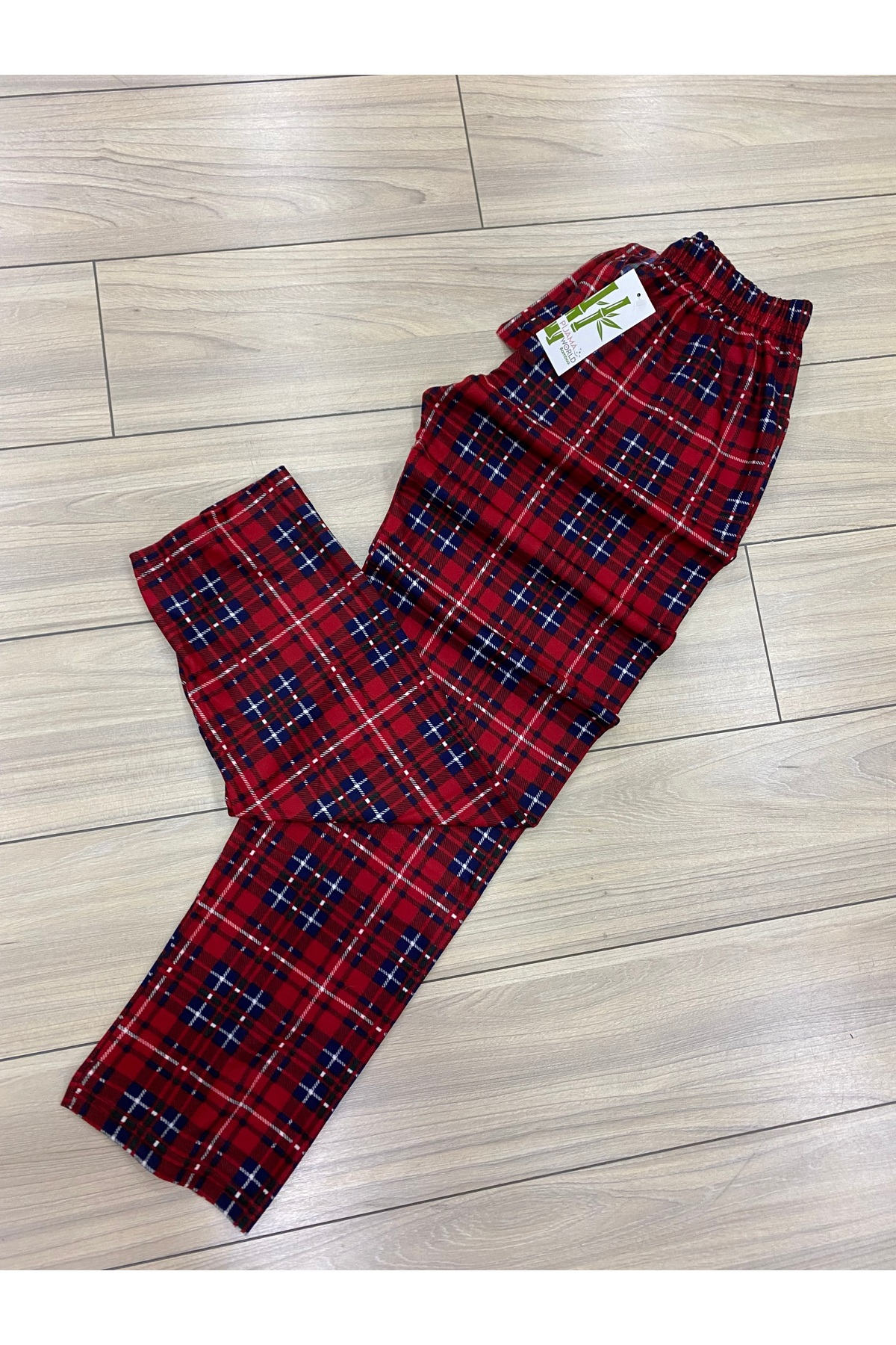 pijamaworld KIŞLIK TEK PİJAMA ALT SÜET PİJAMA ALTI DİZ YAPMAZ TÜYLENME YAPMAZ