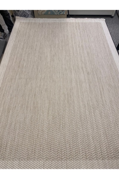 KARAR HALI Sisal Jüt halı kahve krem