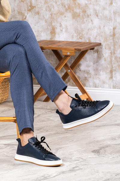 SELİN SOYLU Чоловічі кросівки з натуральної шкіри, повсякденне взуття, 100% шкіряне взуття, кросівки для чоловіків на всі сезони