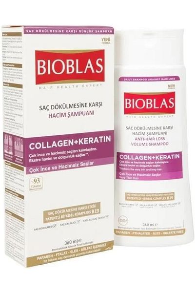 Dalin Volume Shampoo with Collagen and Keratin Anti-Hair Loss Biob Las (360 ml)