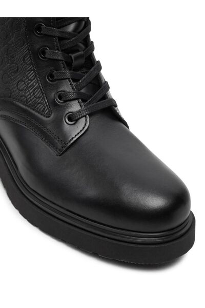 Calvin Klein Zip Mono Navy Blue Boots - Lace up Boot