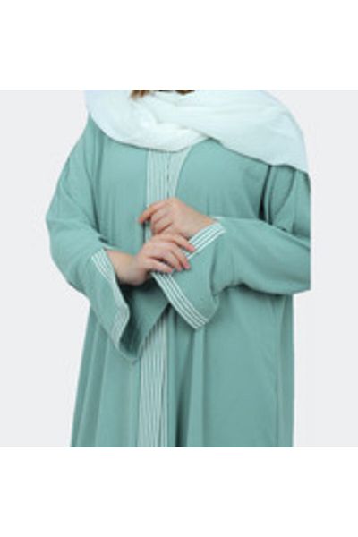 IKKXA Modern Abaya AIK4016 Light Green