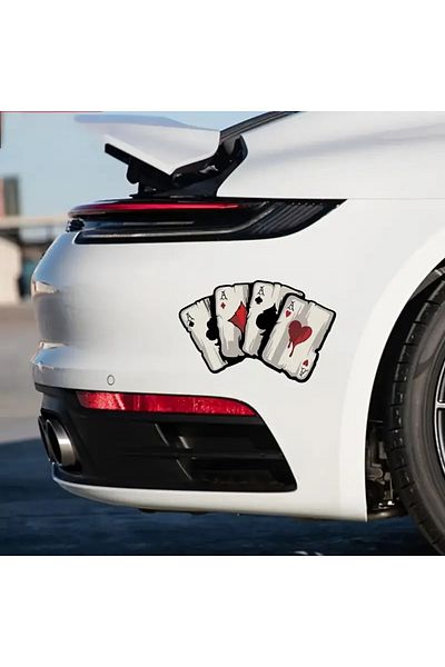 Major Selection Poker Paper - Autocolant pentru cască de mașină și laptop