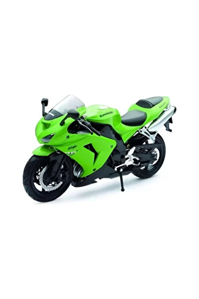 Kawasaki 1/12 Zx-10r 2006 Model Yeşil Motorsiklet