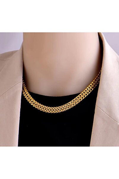 SONES قلادة سميكة من الفولاذ من القش Sns 2029040 لامع غير مملوء بالتشوه