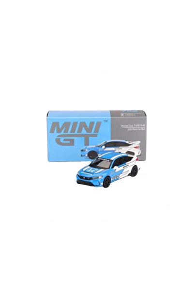 Çelik Mini Gt 1/64 Honda Civic Type R # 3 2023 Pace Car Blue