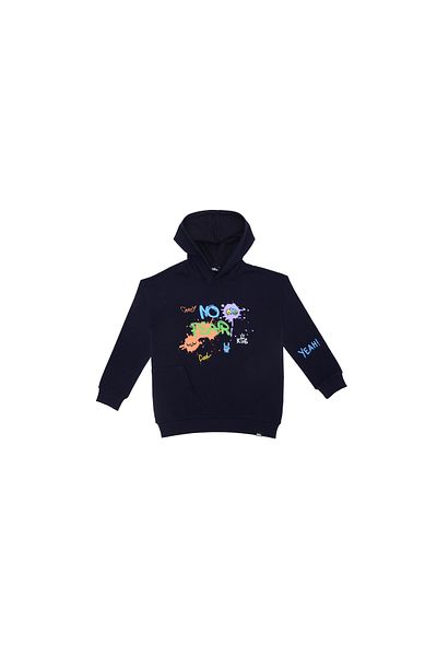 No Fear Boy Printed Hooded Sweatshirt