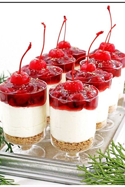 Evinizin Yardımcısı Sunumluk & Magnoliya & Tatlı Kasesi &plastık Mıka &tek Kulanımlık 200cc 6 Adet